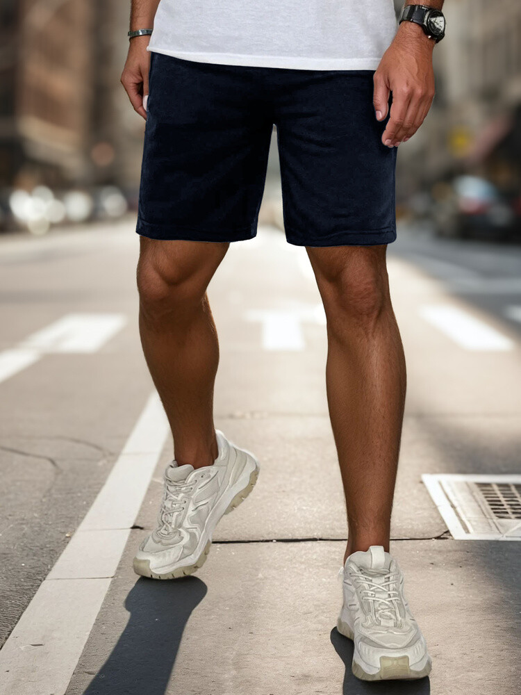 Spodenki męskie dresowe granatowe Dstreet