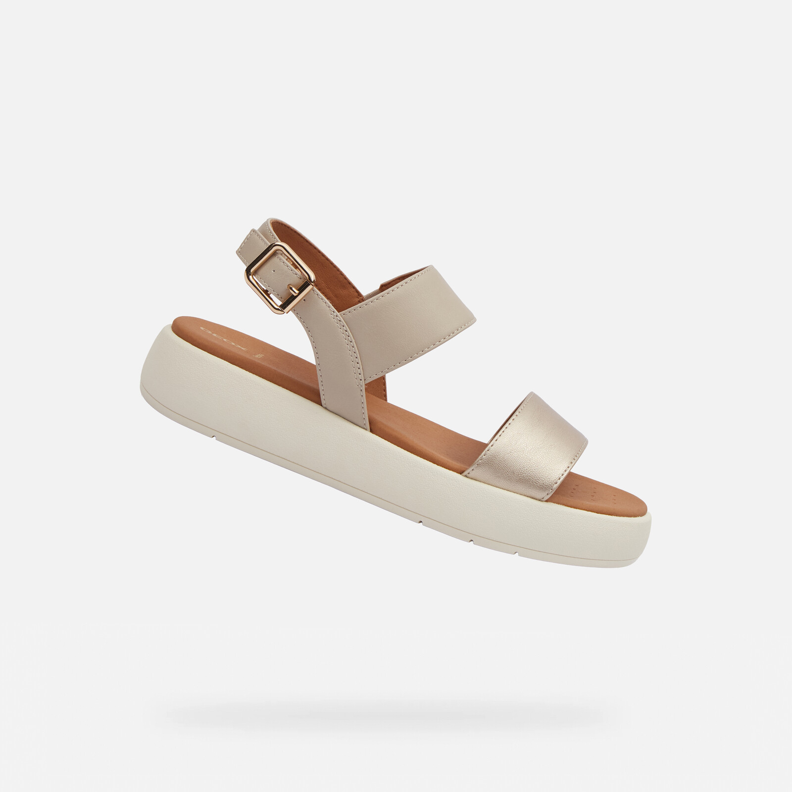 Béžové dámské sandály Geox Camalei - Dámské