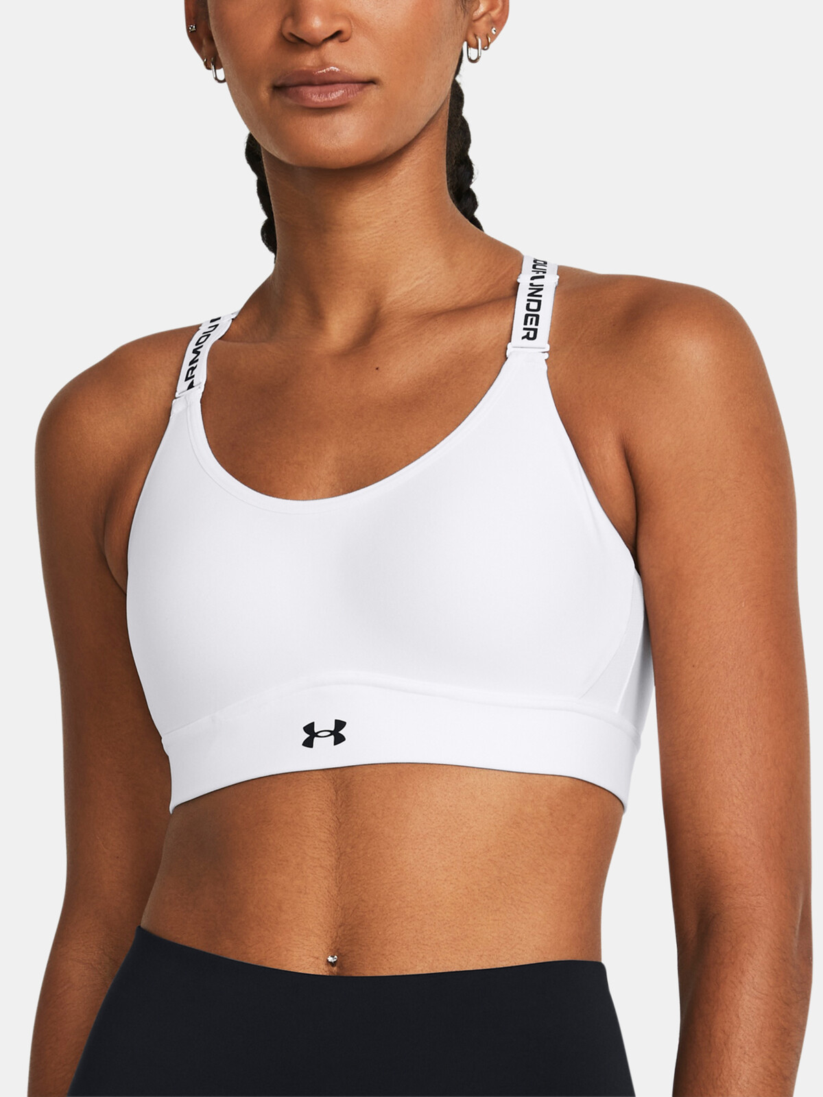 Dámská podprsenka Under Armour UA Infinity Mid 2.0 Bra-WHT - Dámské