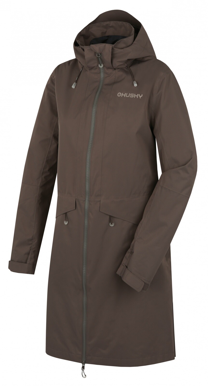 Husky Nua L S, brown Dámský hardshell kabát