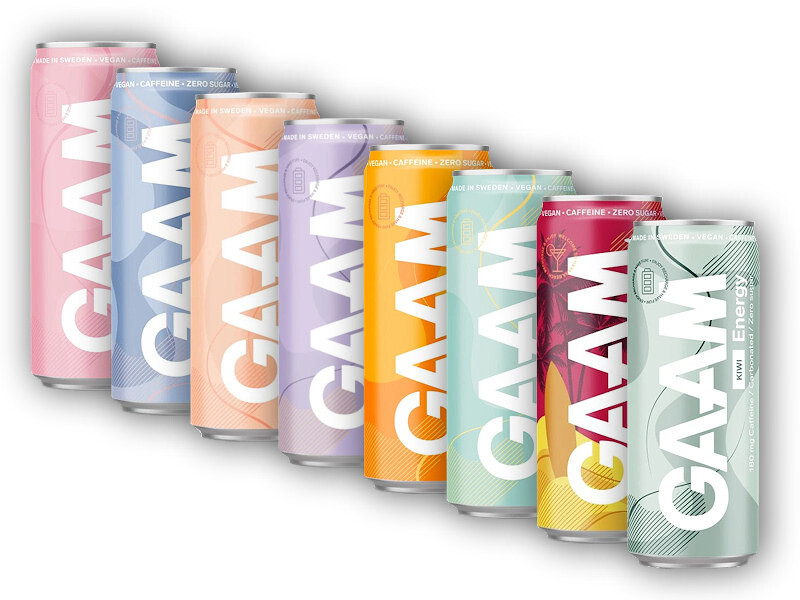 GAAM Energetický Nápoj GAAM 330ml náhrada za Celsius Varianta: lemonade