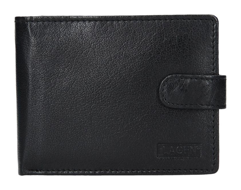 Lagen pánská peněženka kožená V-42 Black