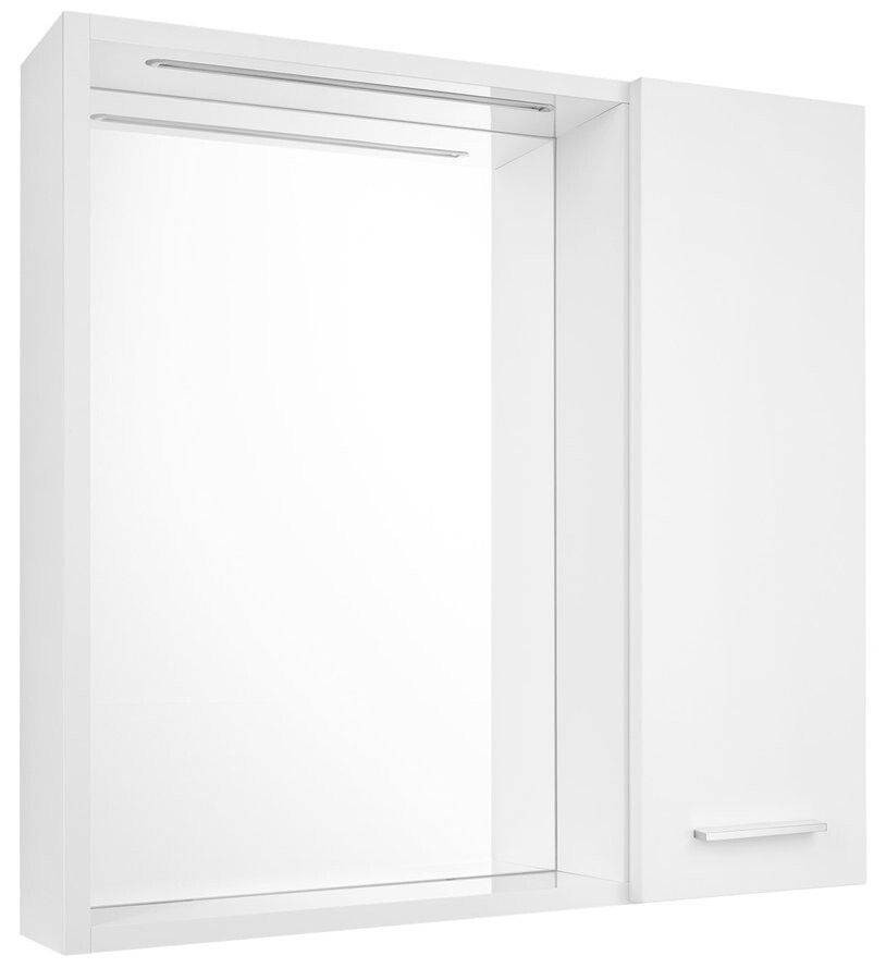 AQUALINE ZOJA/KERAMIA FRESH STRIP galerka s LED osvětlením, 60x60x14cm, pravá, bílá 45022S