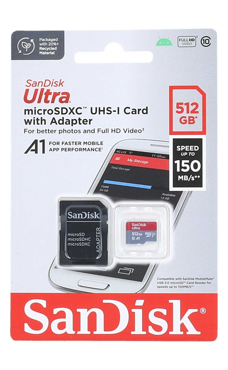 Paměťová karta Sandisk Ultra 512GB micro SDXC 61826