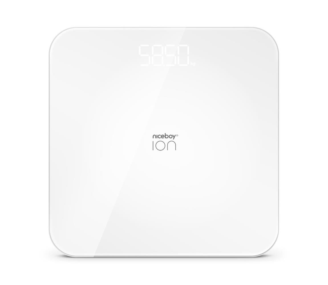Niceboy Niceboy ION FitScale - Digitální osobní váha 3xAAA bílá