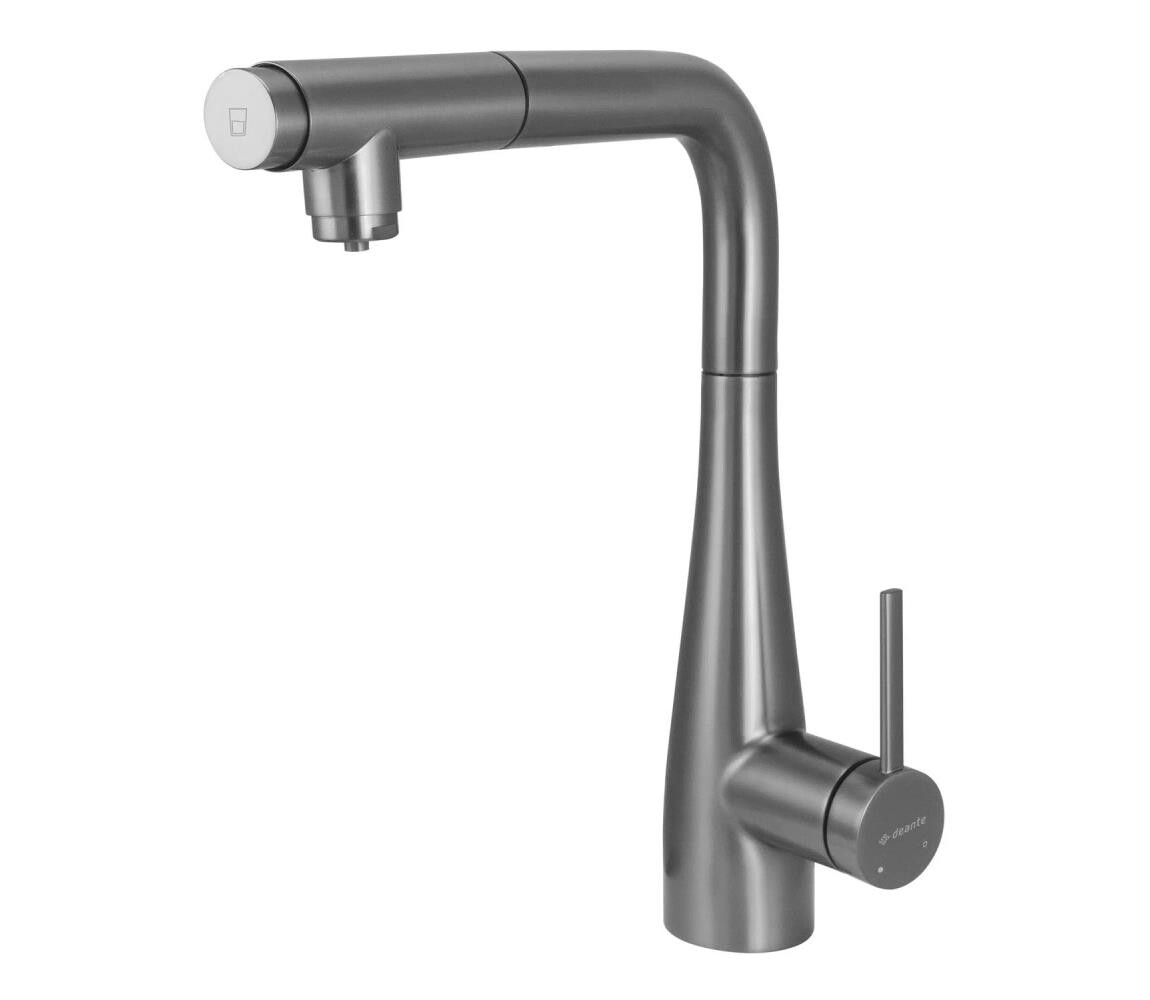 Deante Deante BRE_D75M - Dřezová baterie s vytahovací sprškou ERIDAN titan