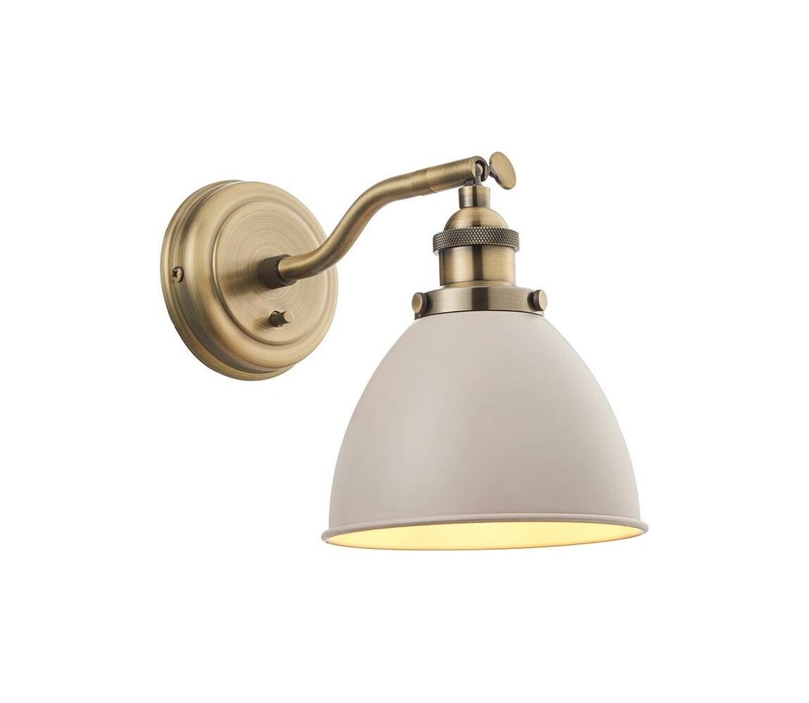 Endon Endon 76330 - Nástěnné bodové svítidlo FRANKLIN 1xE14/40W/230V mosaz/taupe