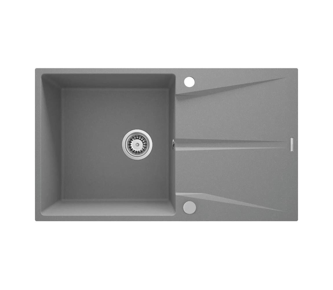 Deante Deante ZRC_S11A - Kuchyňský dřez CORIO 50x86 cm granit/metalicky šedá