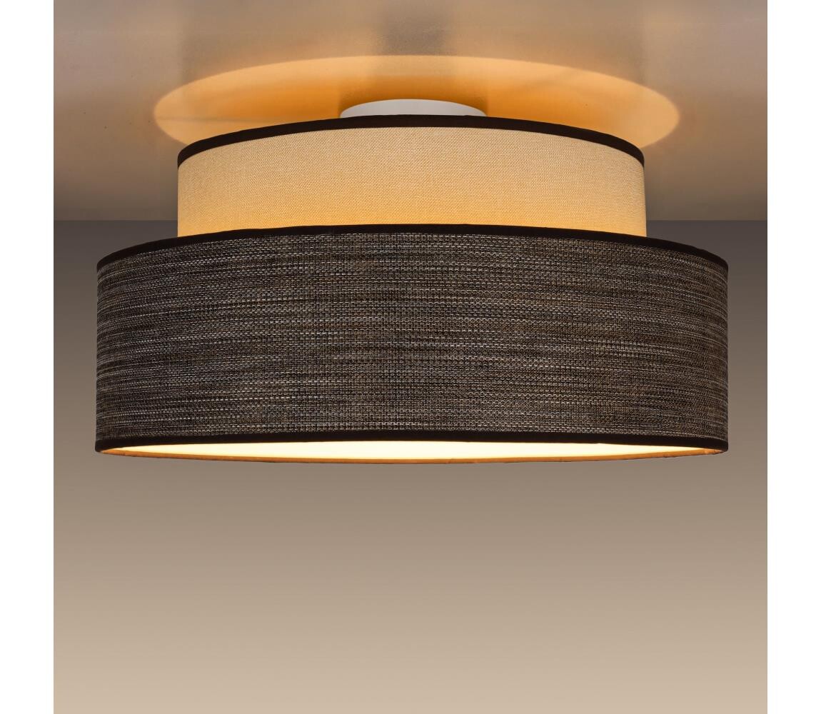 Stropní svítidlo GRACE 1xE27/60W/230V krémová/hnědá