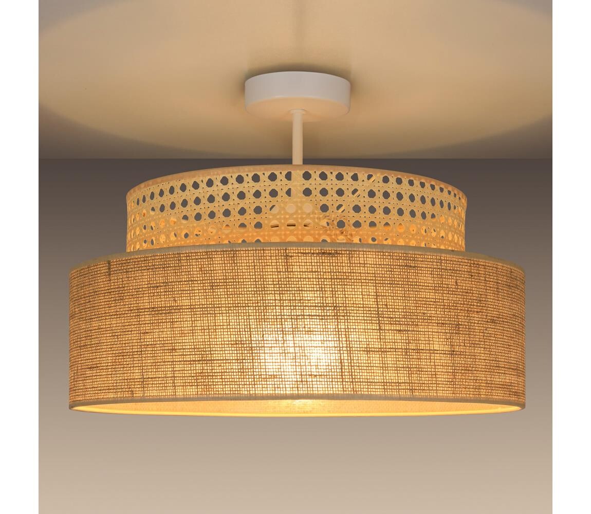 Přisazený lustr BOHO 1xE27/60W/230V ratan