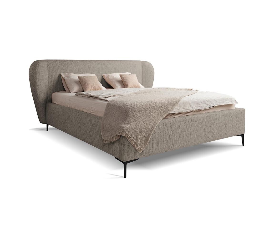 PIONIER-LUBNICE Čalouněná postel bez matrace DALIA 160x200 cm šedá