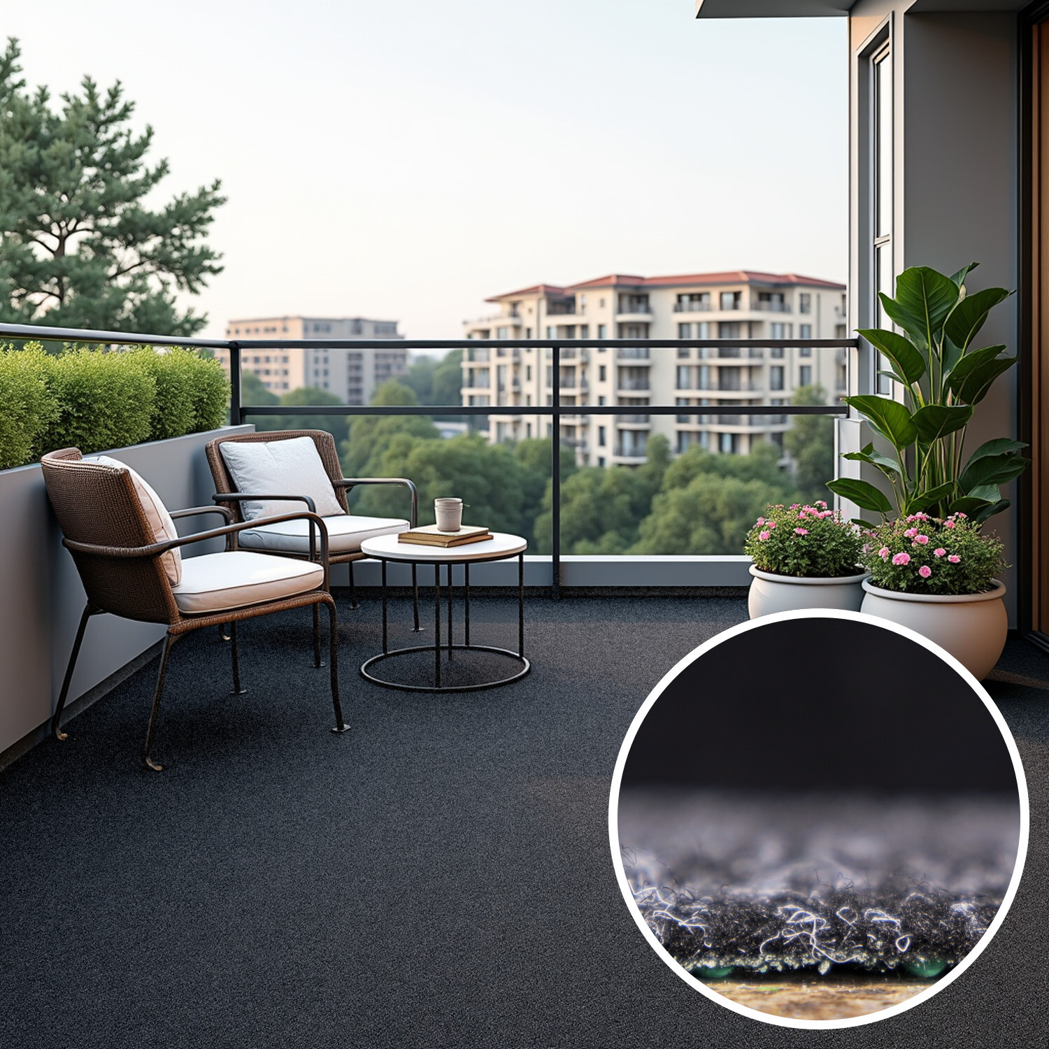 AKCE: 100x580 cm Umělá tráva Wembley jedinečná černá, šíře, černá, nopy, chodba / předsíň, Betap