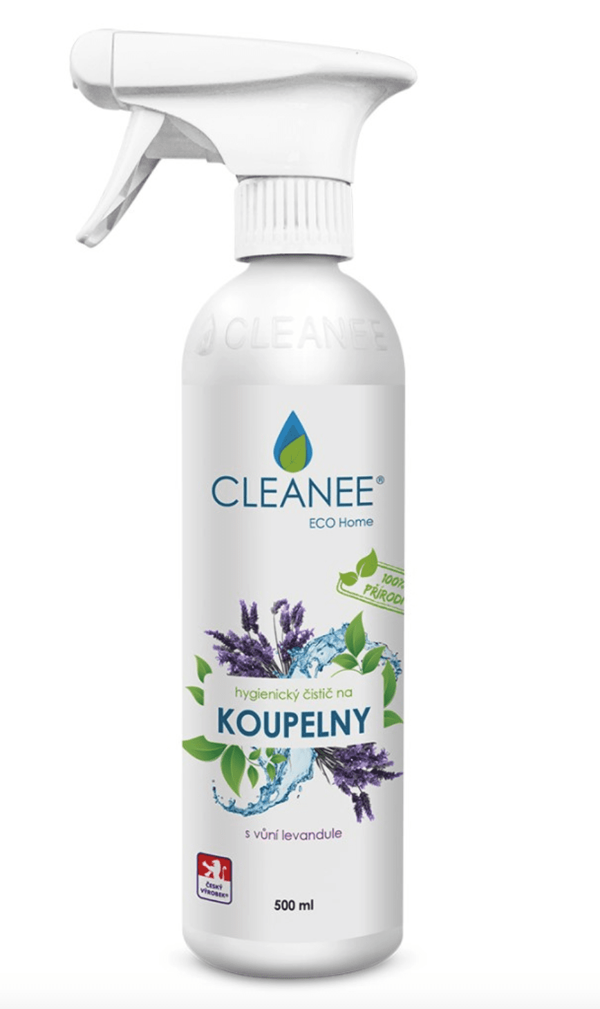 Cleanee ECO hygienický čistič na KOUPELNY, levandule, 500ml