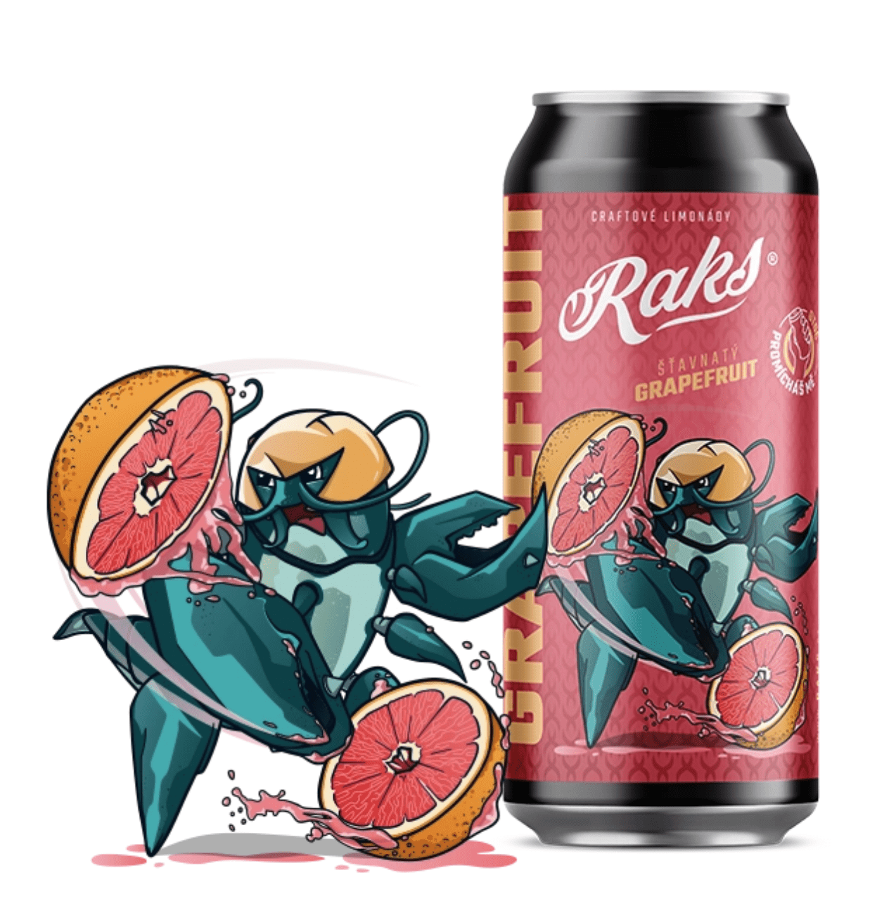 Raks - Šťavnatý grapefruit, limonáda, 500 ml