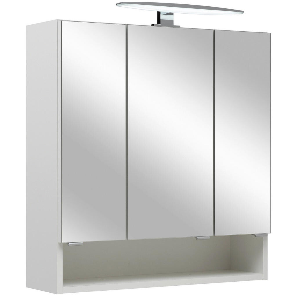 Xora ZRCADLOVÁ SKŘÍŇKA, bílá, 65/70/18 cm