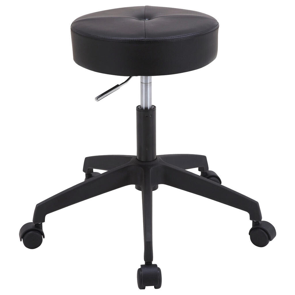 Carryhome KANCELÁŘSKÁ STOLIČKA, vzhled kůže, černá, barvy stříbra