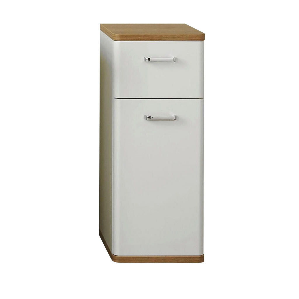 Xora SPODNÍ SKŘÍŇKA, bílá, barvy dubu, 30/72/33 cm