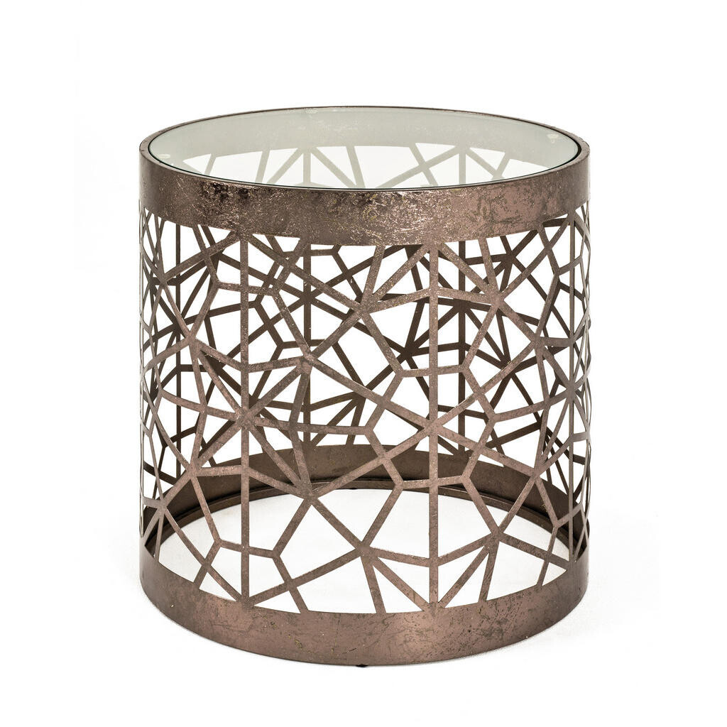 XXXL ODKLÁDACÍ STOLEK, bronzová