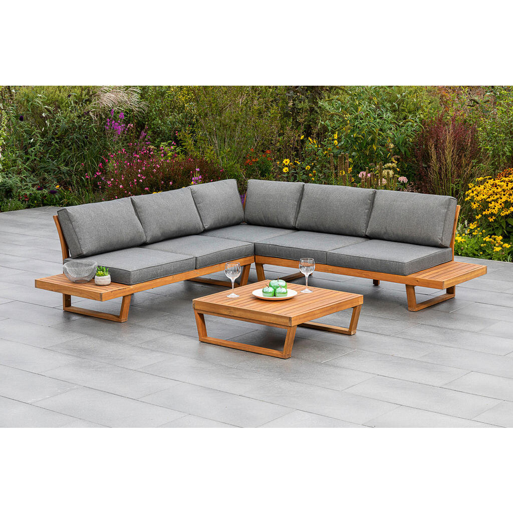 Gardenson TERASOVÁ SEDACÍ SOUPRAVA 13dílné, dřevo