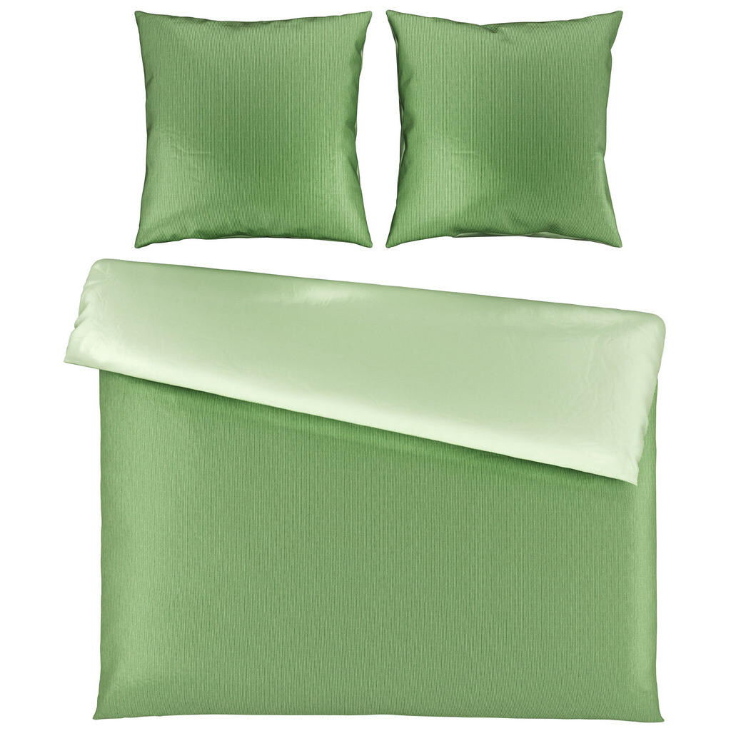 Bio:Vio OBOUSTRANNÉ POVLEČENÍ, satén, světle zelená, 200/200 cm