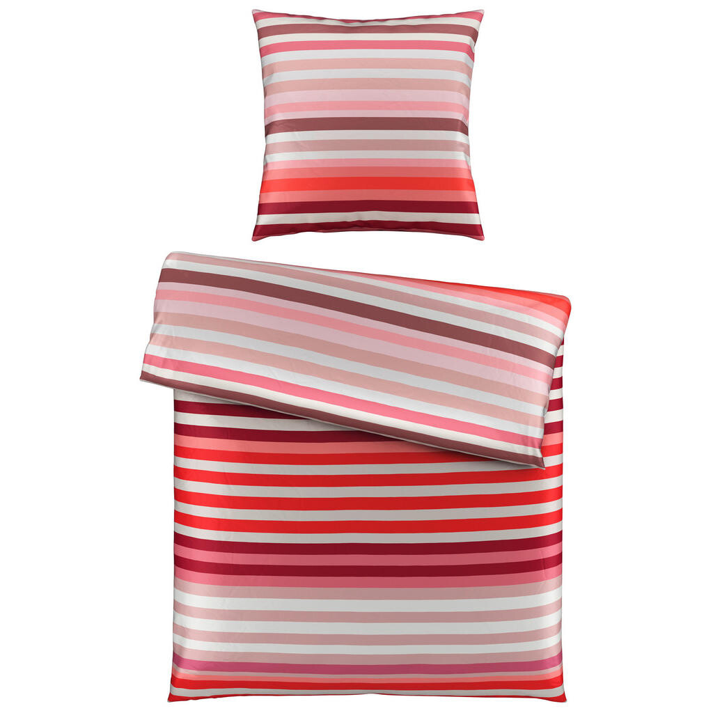 Novel POVLEČENÍ, satén, červená, 155/220 cm