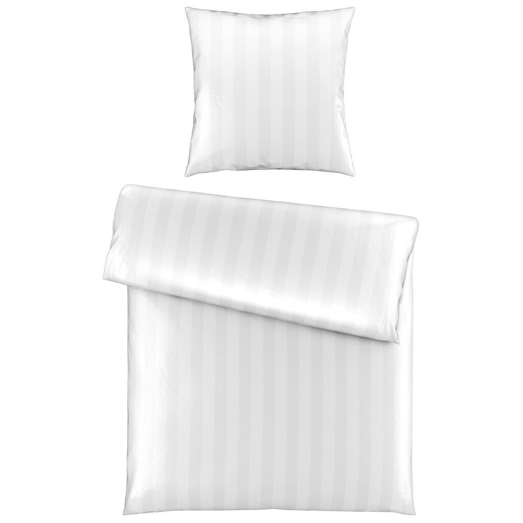 Novel POVLEČENÍ, satén, bílá, 155/220 cm