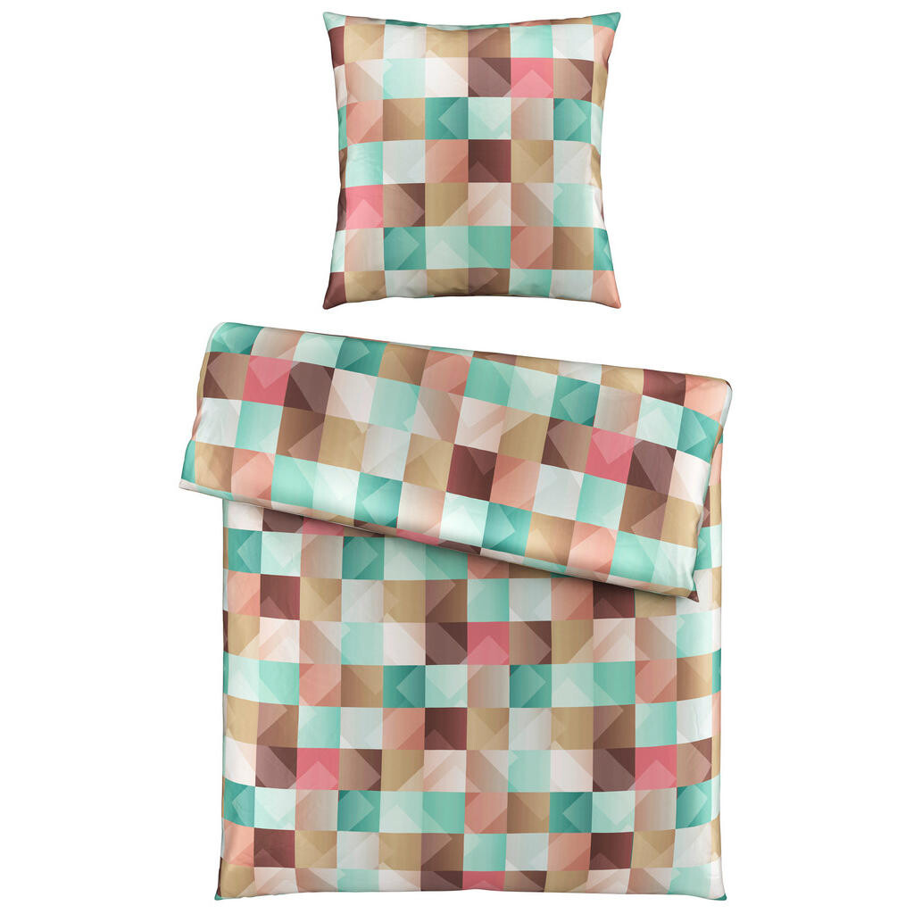 Novel POVLEČENÍ, satén, zelená, 135/200 cm