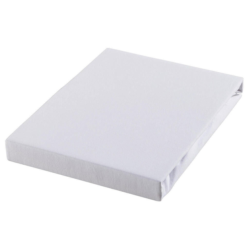 Novel PROSTĚRADLO NA VRCHNÍ MATRACI, žerzej, bílá, 180/200 cm