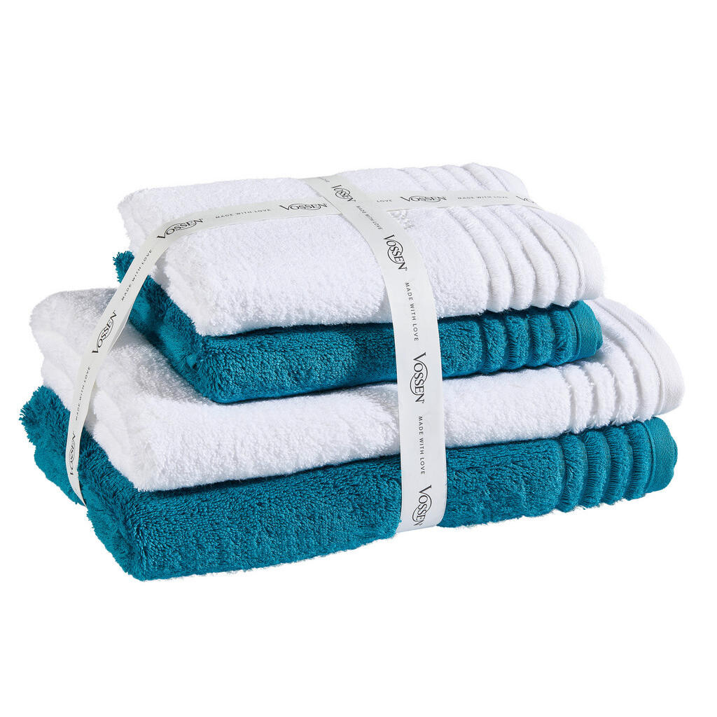 Vossen SADA RUČNÍKŮ A OSUŠEK, zelená, bílá