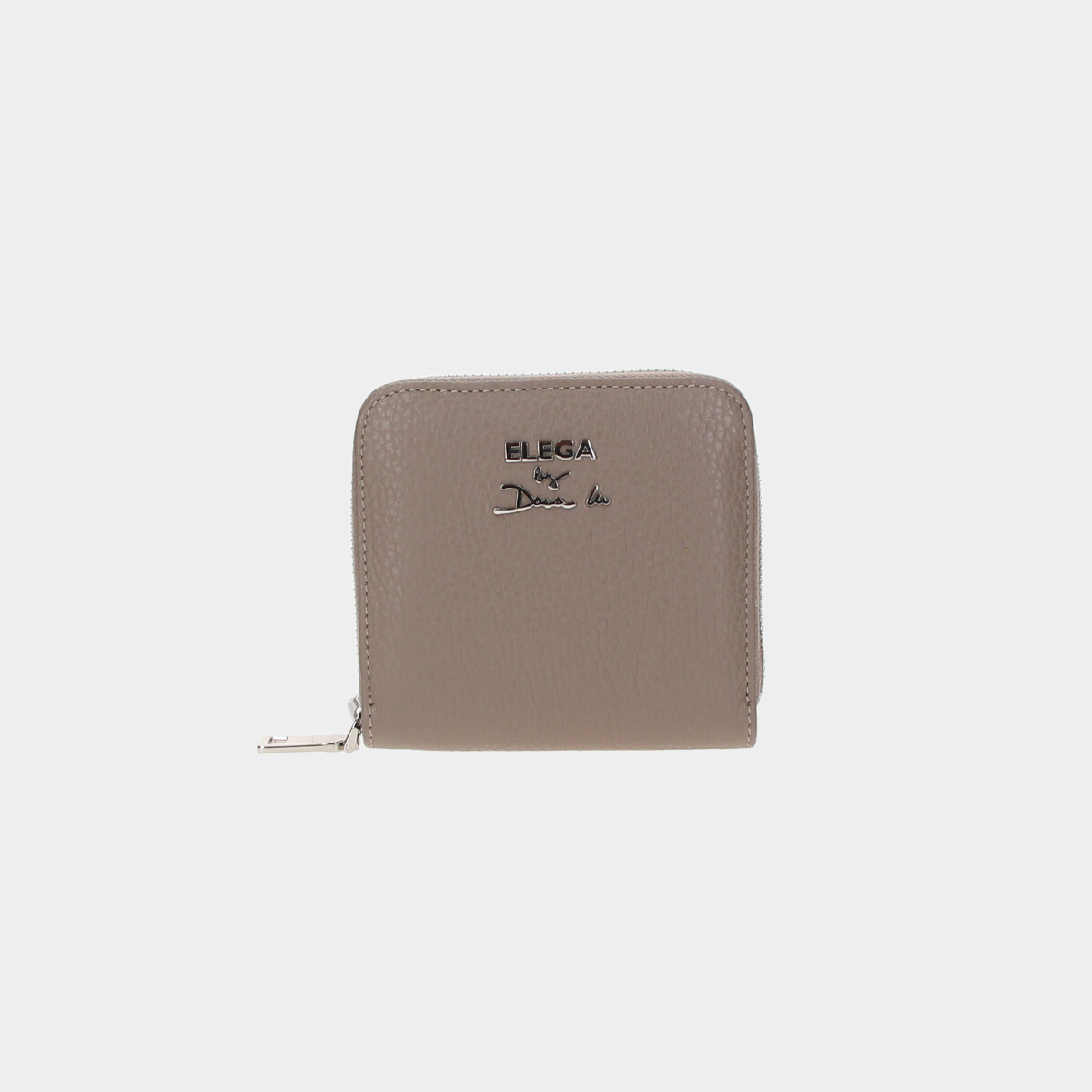 ELEGA by Dana M Malá zipová peněženka Autogram taupe/stříbro