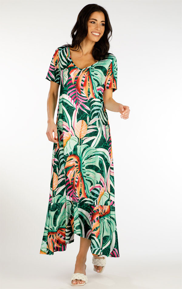 Dámské šaty s krátkým rukávem 5f119 litex s