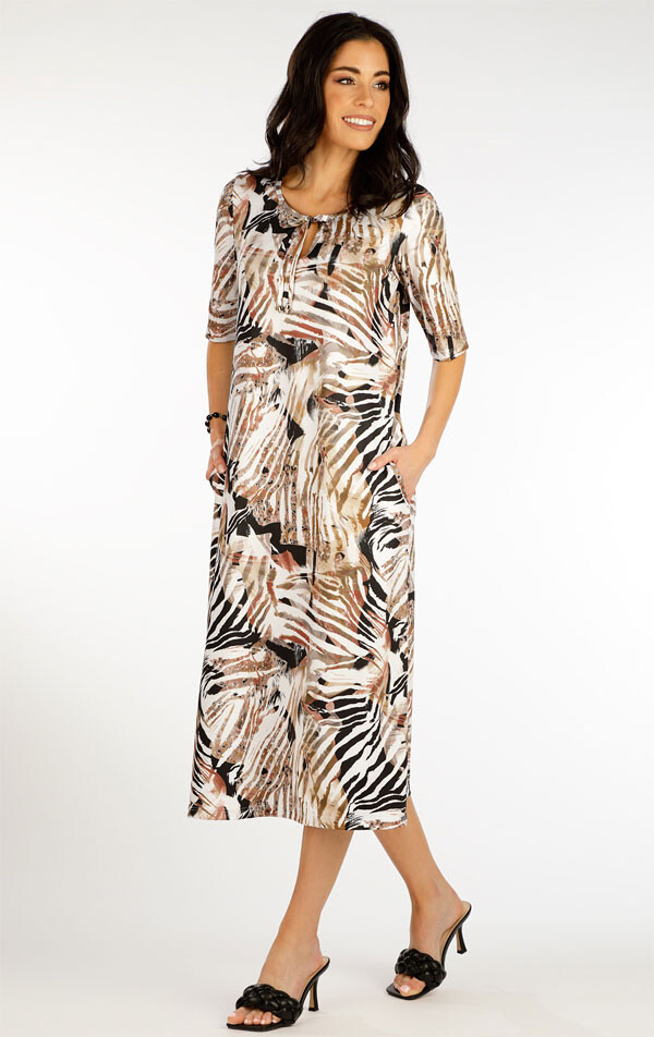 Dámské šaty s krátkým rukávem 5f064 litex s