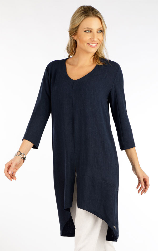 Dámská tunika s 3/4 rukávem 5f093 litex tmavě modrá s