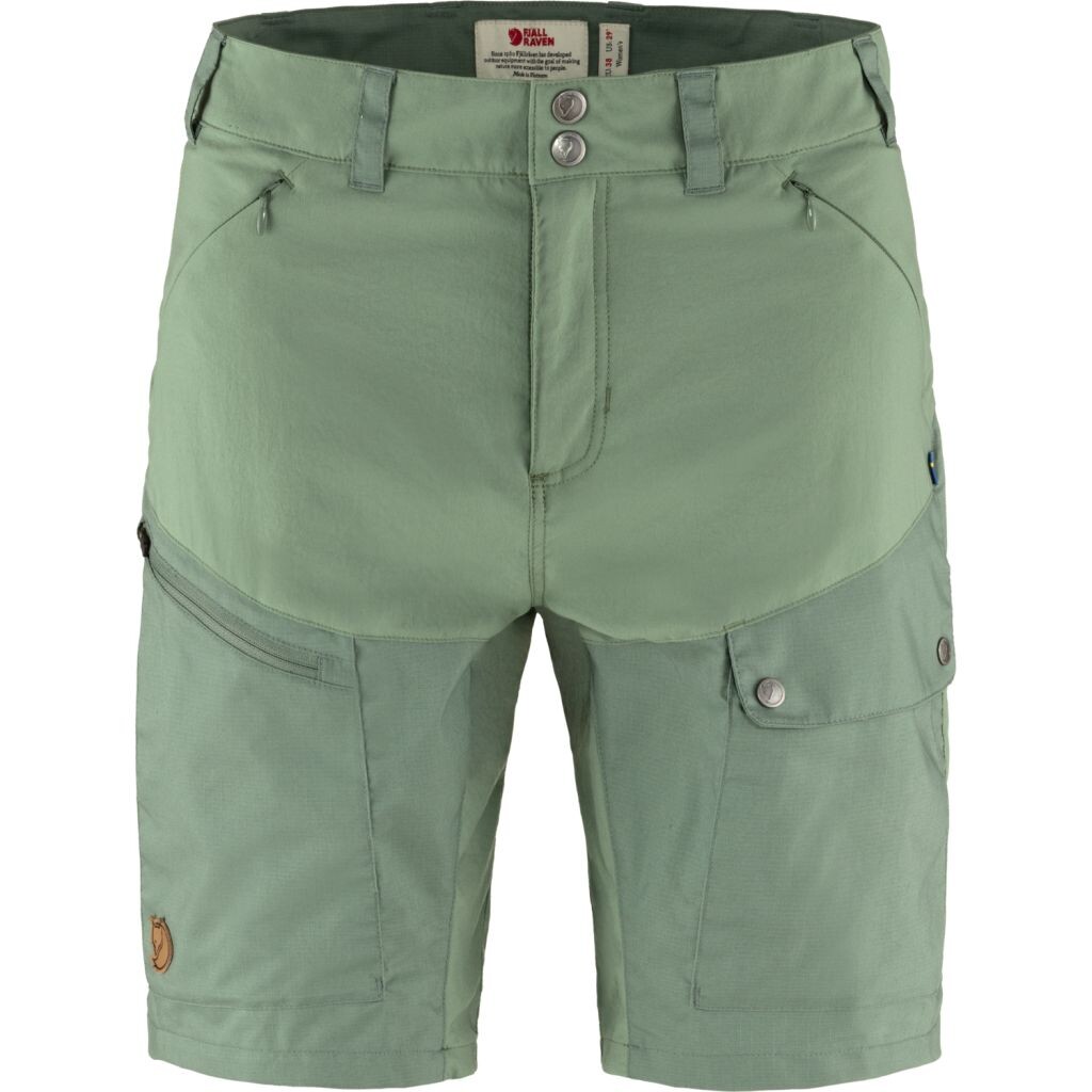 FJÄLLRÄVEN Abisko Midsummer Shorts W, Jade Green-Patina Green (vzorek) velikost: 38