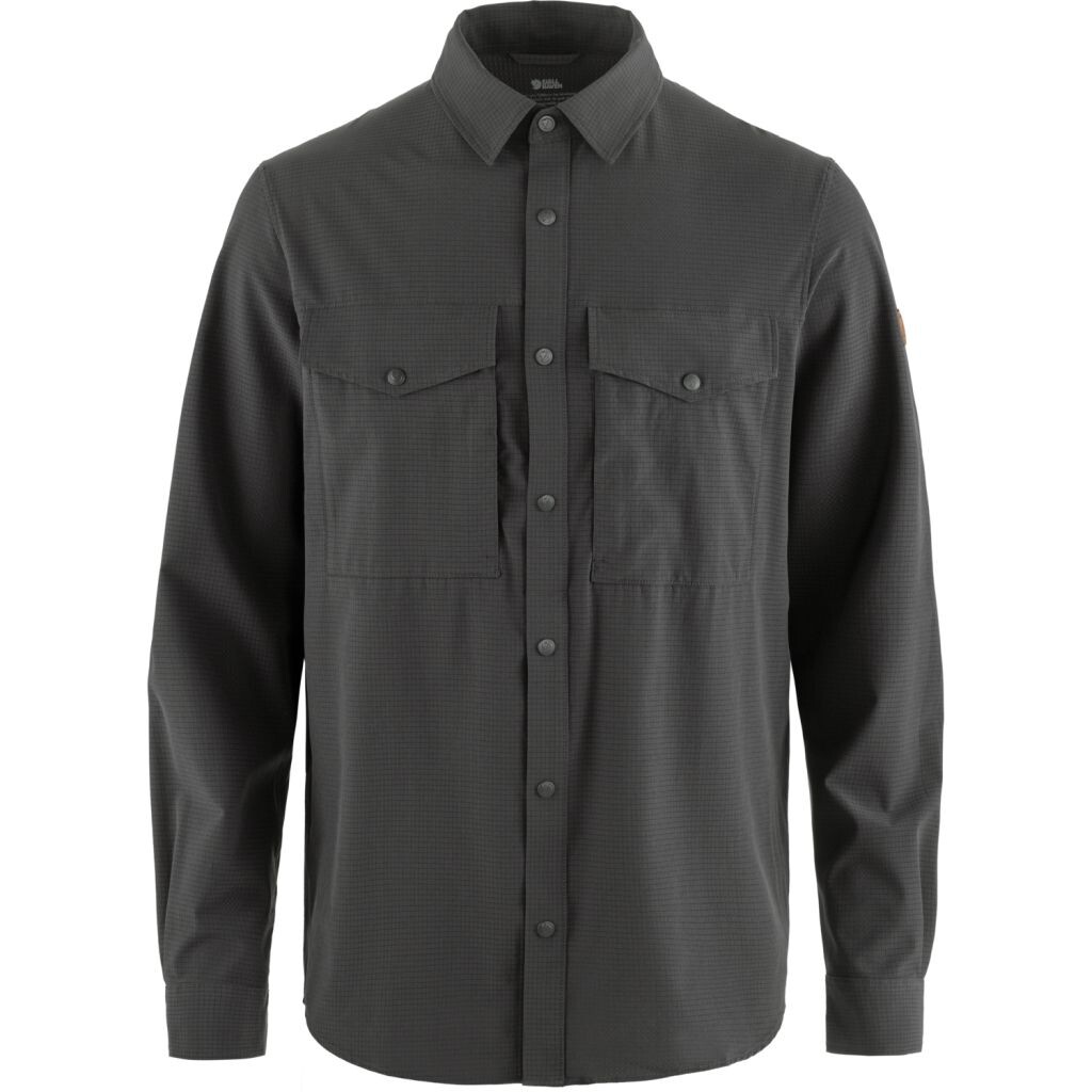 FJÄLLRÄVEN Abisko Trekking Shirt M, Dark Grey (vzorek) velikost: M