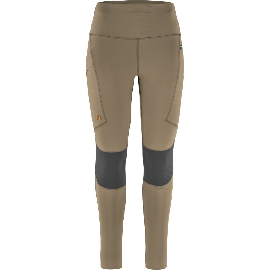FJÄLLRÄVEN Abisko Trekking Tights Pro W, Suede Brown-Iron Grey (vzorek) velikost: S