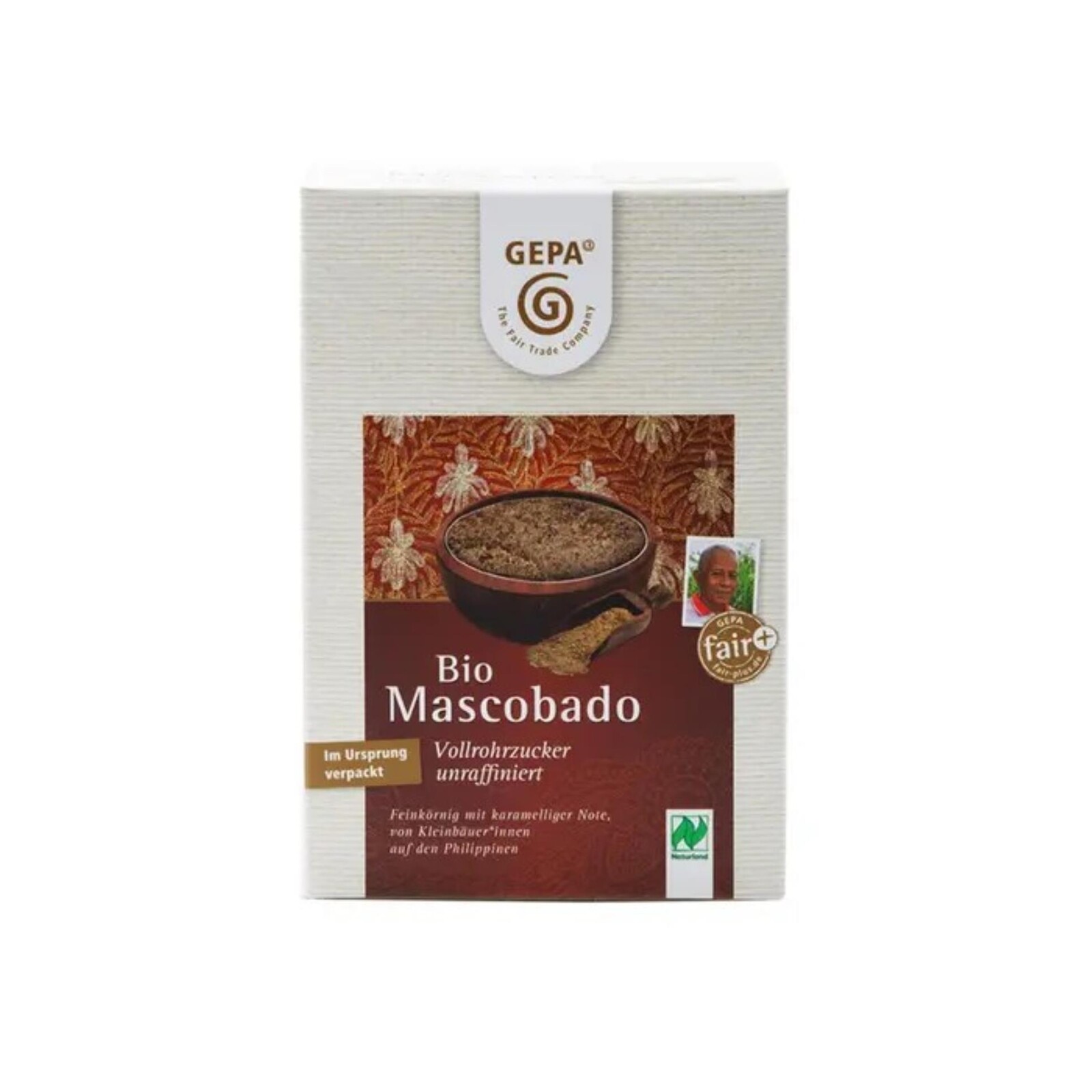 Cukr Gepa Mascobado - třtinový, bio, Fairtrade, 500 g