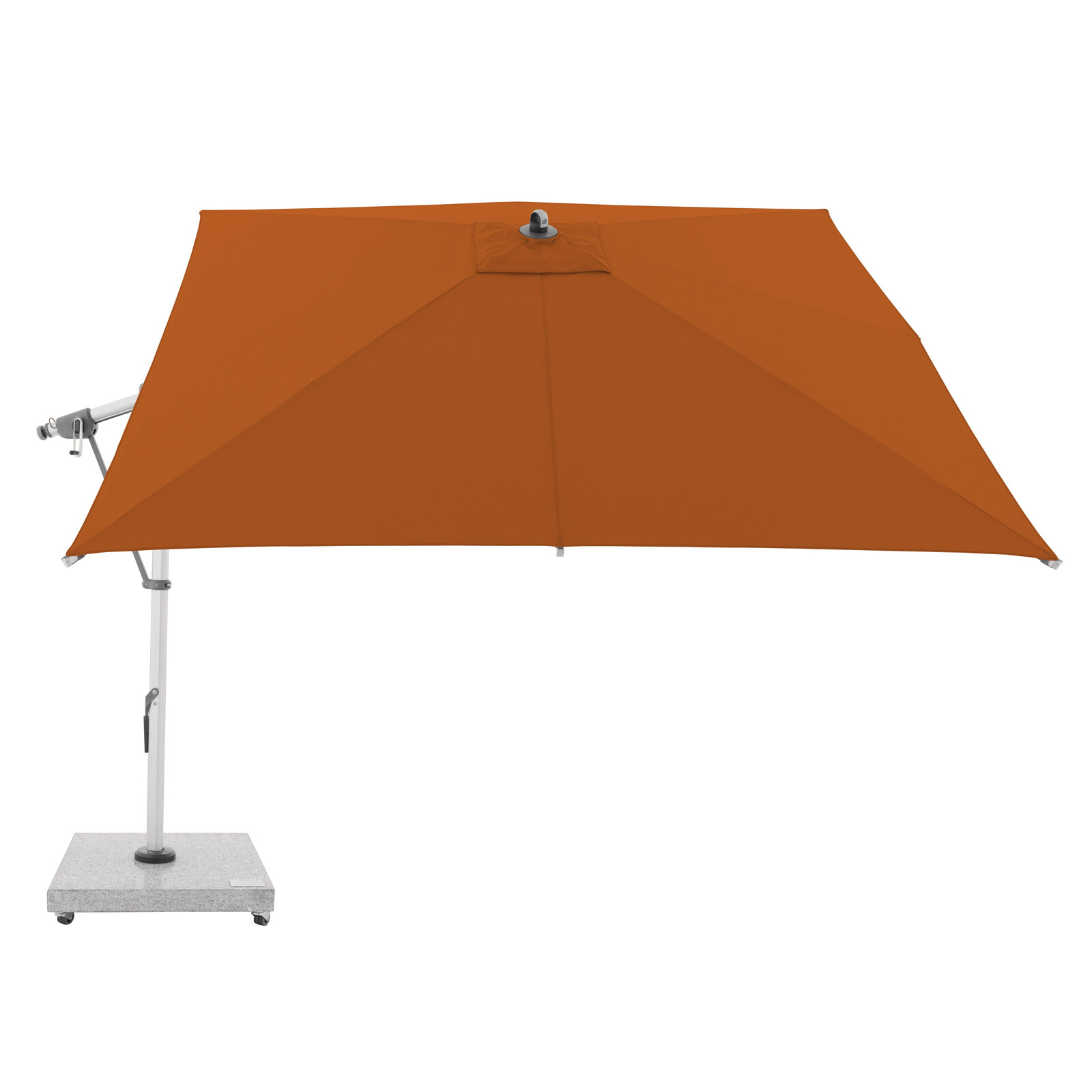 Zahradní výkyvný slunečník s boční tyčí Doppler EXPERT 3 x 3 m, terakota DP465247T831