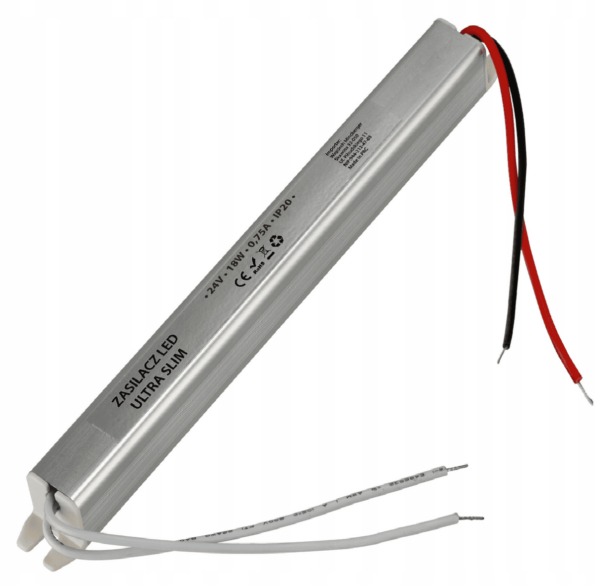 Berge Zdroj pro LED nábytek ultra slim 24V - 18W - 0,75A - IP20