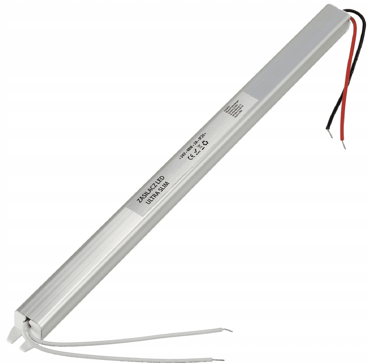 Berge Zdroj pro LED nábytek ultra slim 24V - 48W - 2A - IP20