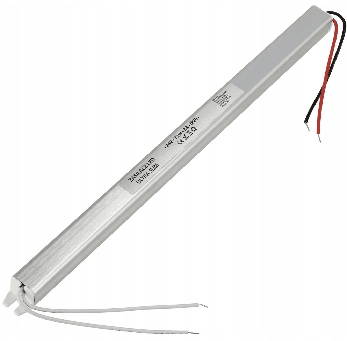 Berge Zdroj pro LED nábytek ultra slim 24V - 72W - 3A - IP20