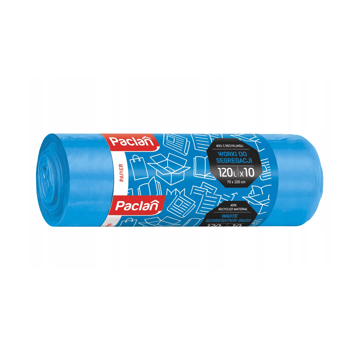 Berge Odolné třídicí pytle na papír 120 litrů - 10 ks