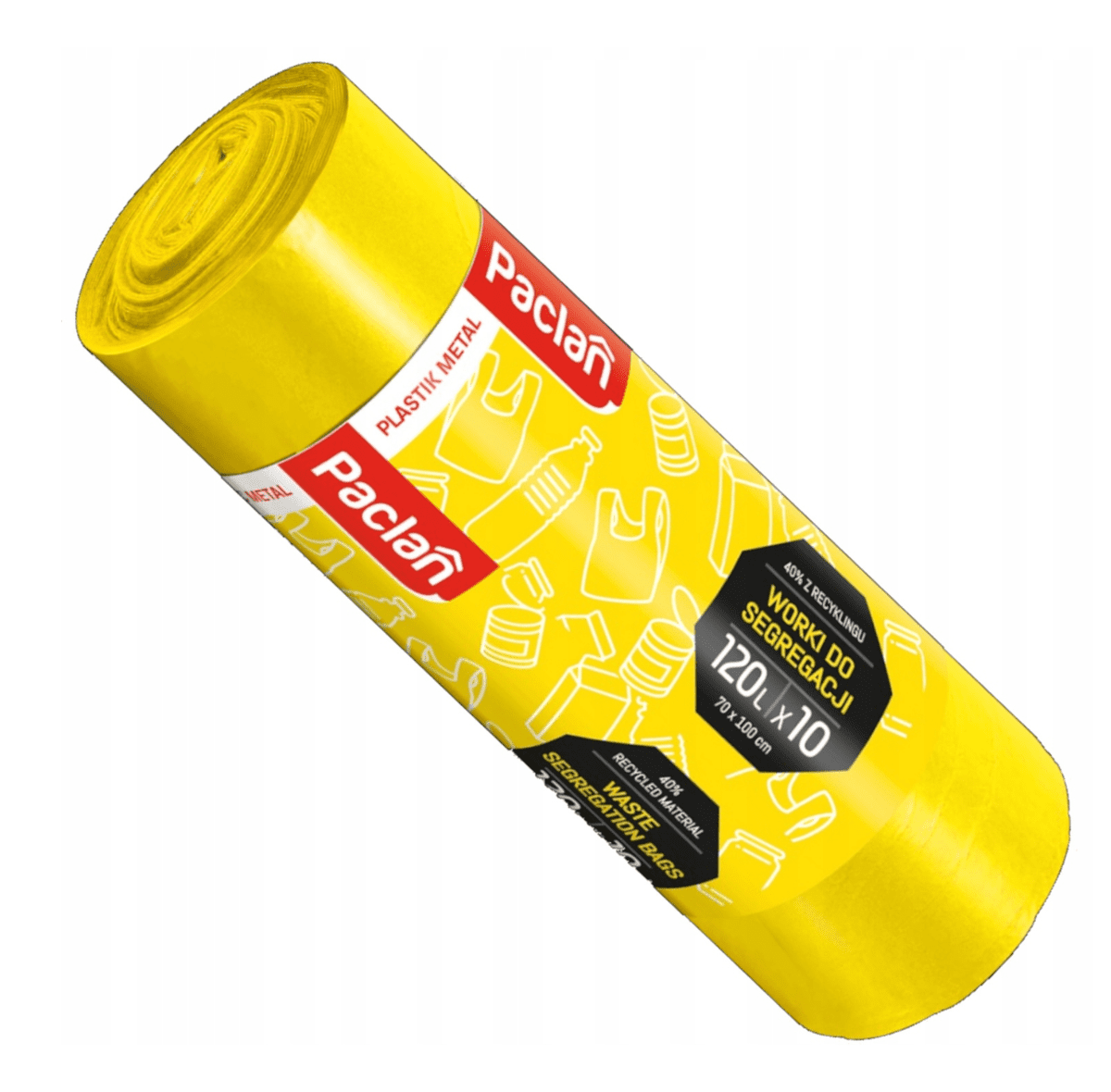 Berge Odolné třídicí pytle na plast 120 litrů - 10 ks