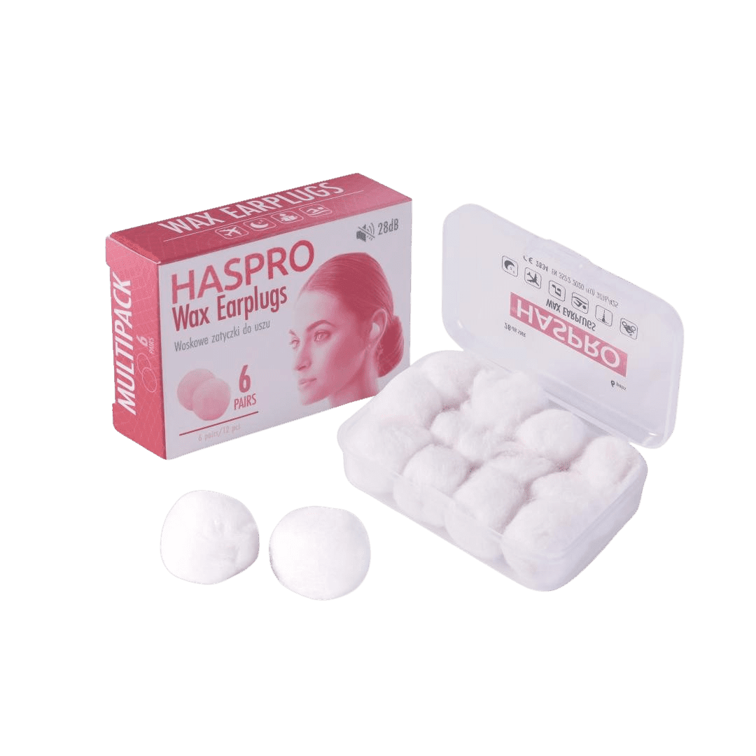 HASPRO Voskové zátky do uší 6 ks