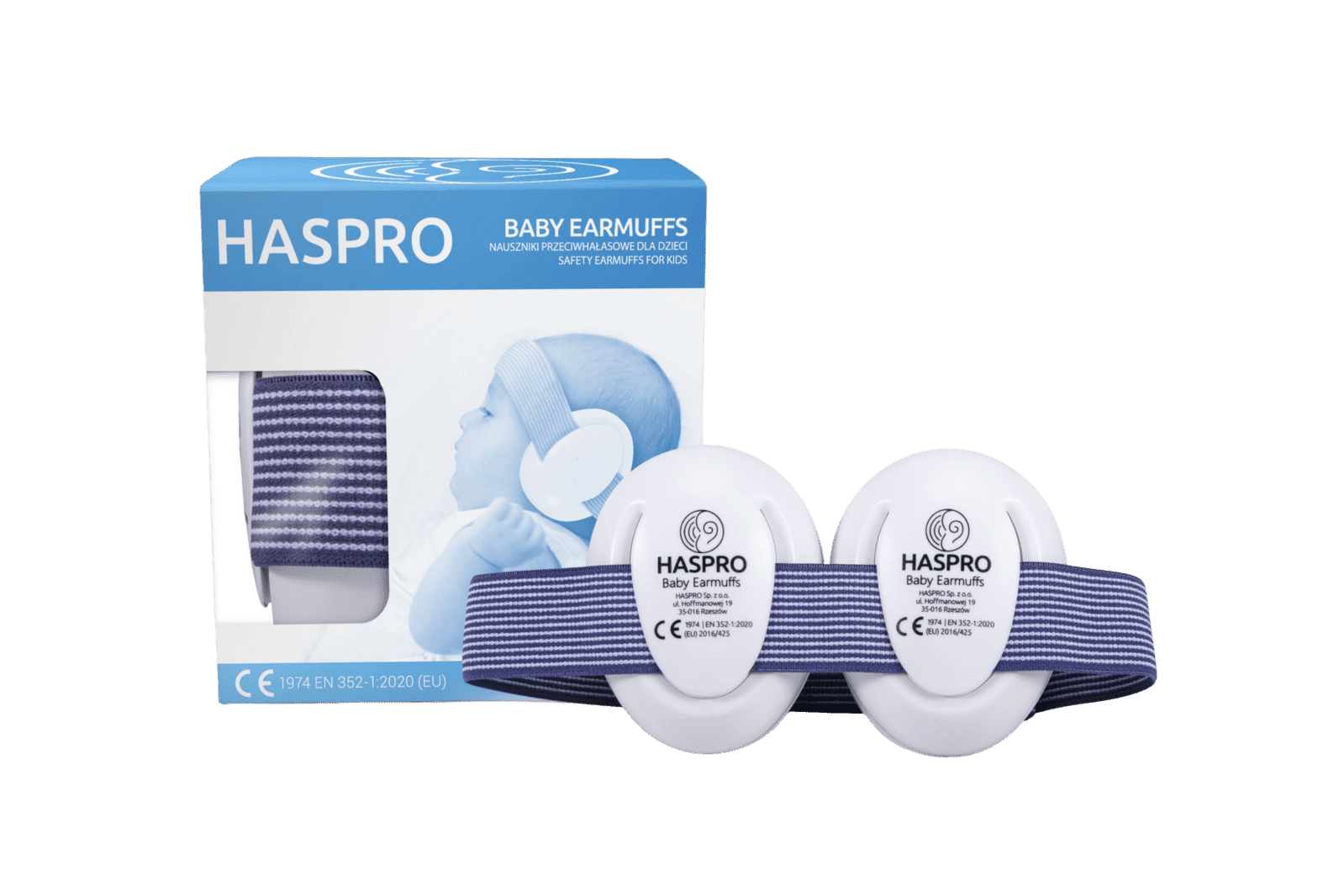 HASPRO BABY Sluchátka na uši modré