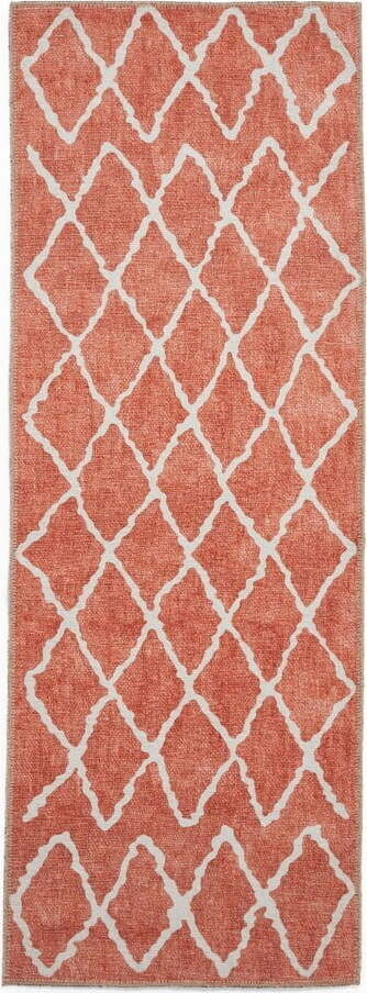 Oranžový pratelný běhoun 61x170 cm Coral Orange – Think Rugs