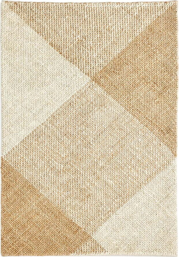 Béžovo-krémový jutový koberec 160x230 cm Maelan – Kave Home