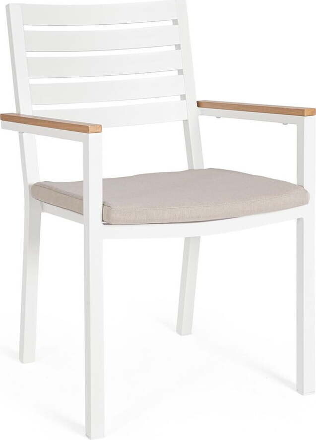 Bílé kovové zahradní židle v sadě 4 ks Henna – Bizzotto