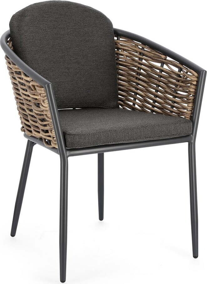 Šedá kovová zahradní židle Maribela – Bizzotto