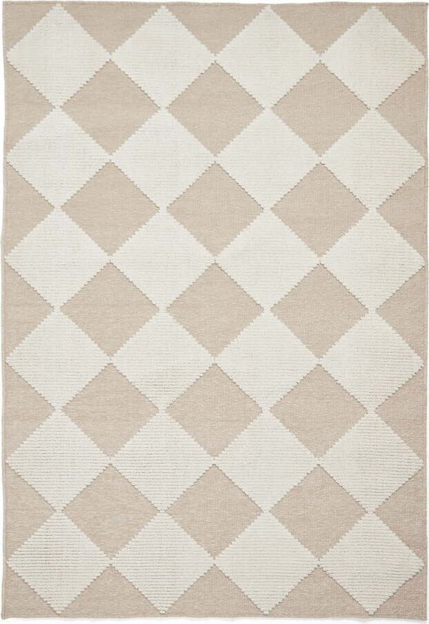 Bílo-béžový pratelný koberec 160x230 cm Lyna Beige&White – Think Rugs